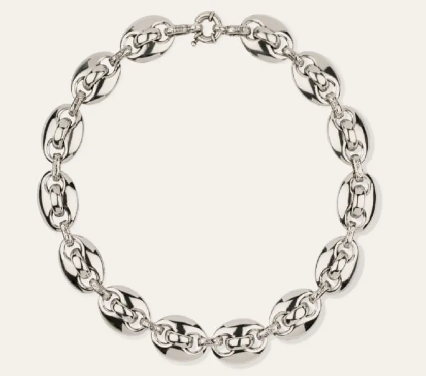 Gas Bijoux Maille Cophea Silver Plated Necklace Fashion Mini