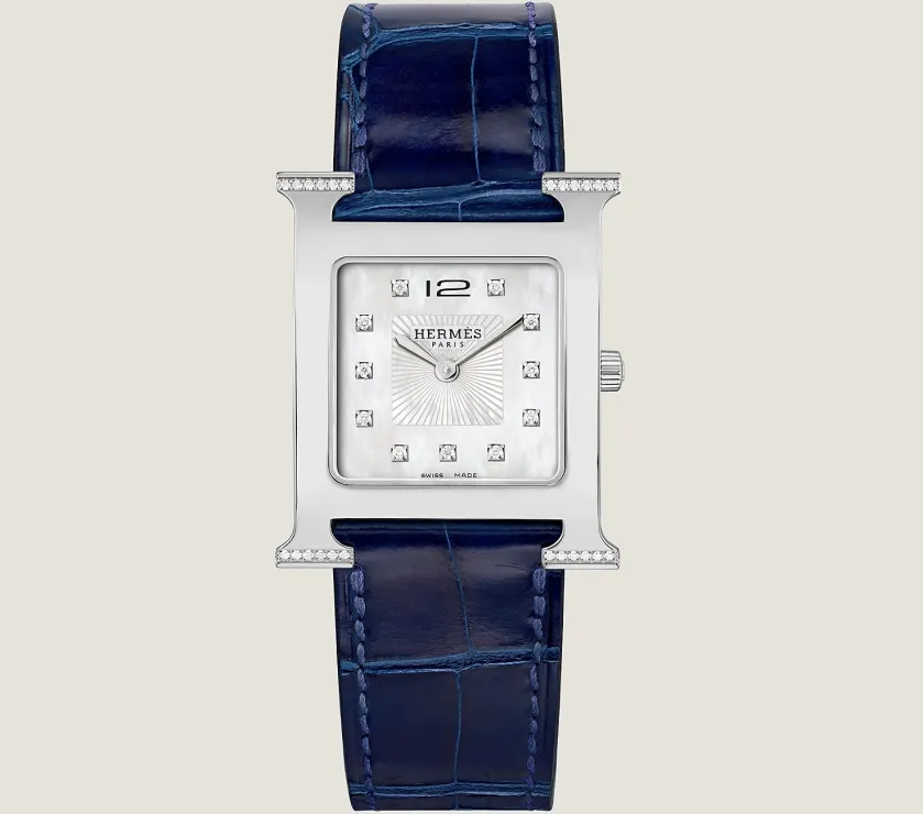 Hermes Heure H Diamond Quartz Medium Watch 30MM