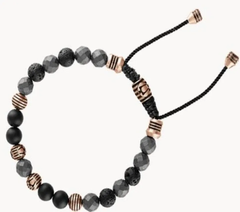 Latin GRAMMY Onyx BVB1072-RSTBKOXHE Steel Classic Bracelet