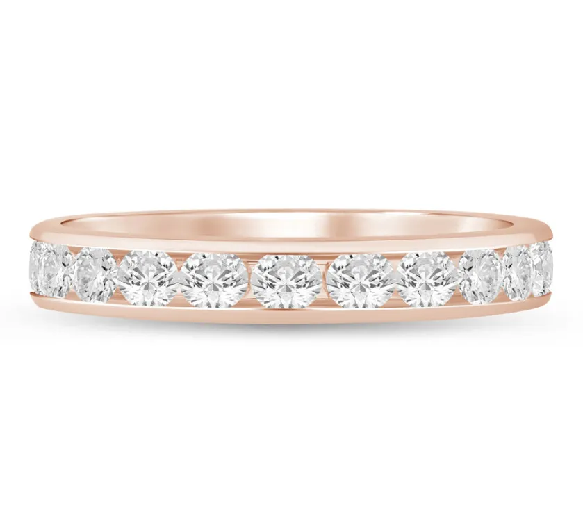ODI 1.2 ct. tw. Diamond Channel-Set Band in 14K Rose Gold