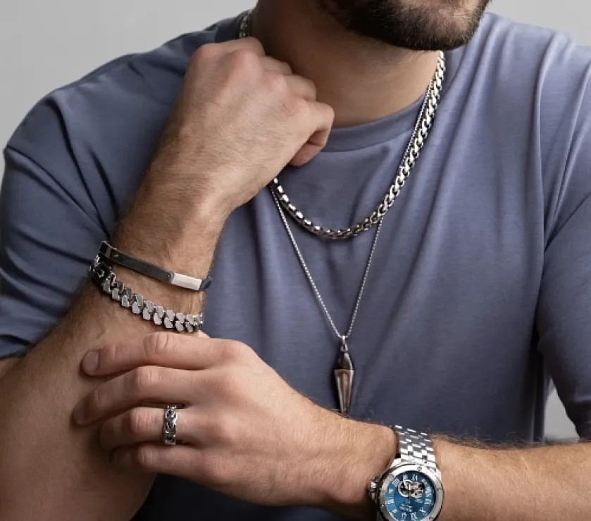 Bulova Link BVC1062-WSNA Sterling Bracelet