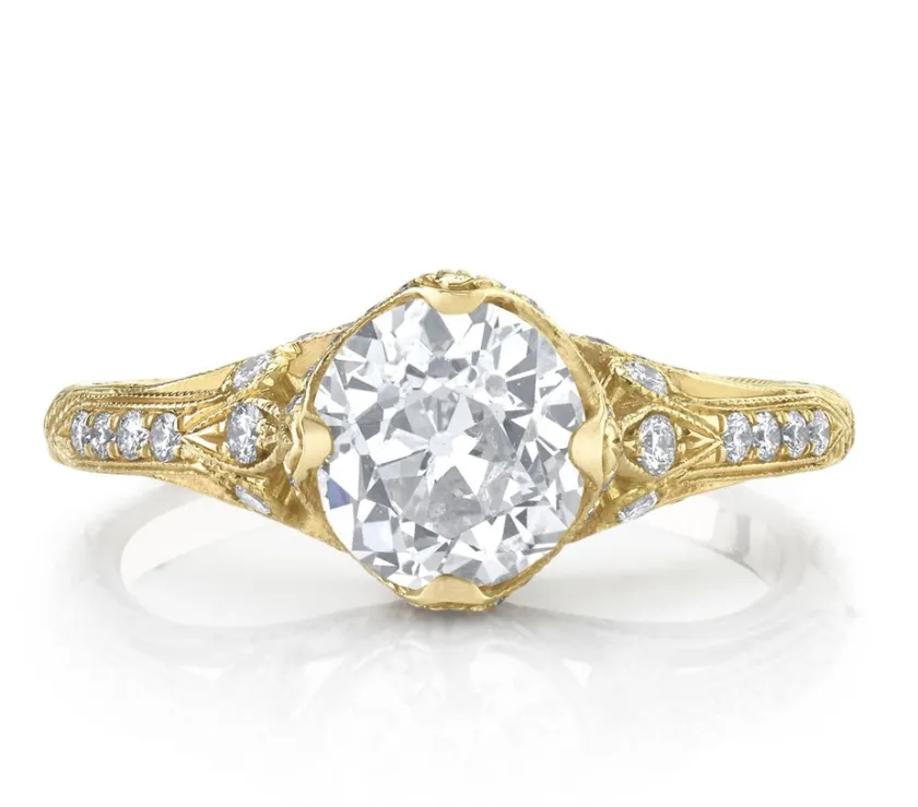 Neil Lane Couture Old European Diamond, 18K Yellow Gold Ring