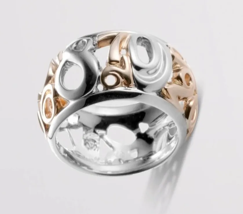 Franck Muller Talisman Small Ring in 18k Rose & White Gold