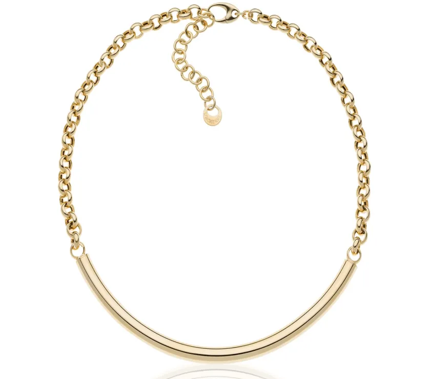 Collana in argento dorato Aria Misura